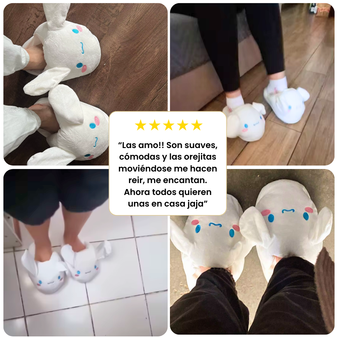 Pantuflas Fluffy con Orejas Mágicas